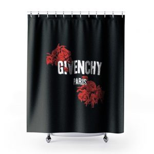 Red Rose Paris Givenchy Shower Curtains