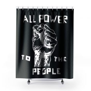 Retro Black Panther Shower Curtains