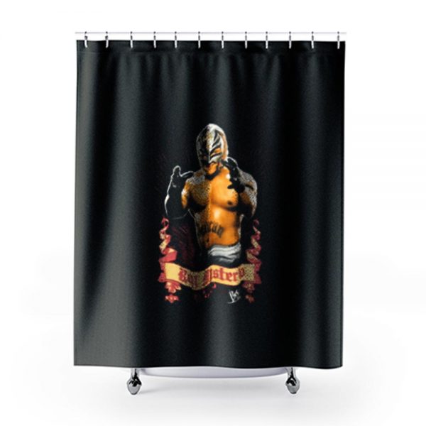 Rey Mysterio Wrestling Champion Shower Curtains