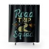 Roadtrip Travel Travelling Shower Curtains