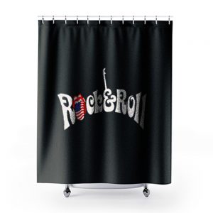 Rock And Rocll Rolling Stones Shower Curtains