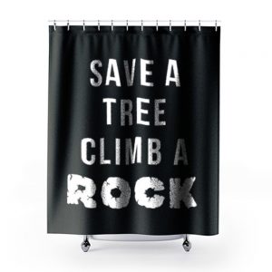 Rock Climbing Shower Curtains