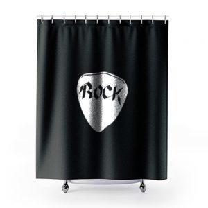 Rock Plektrum Shower Curtains