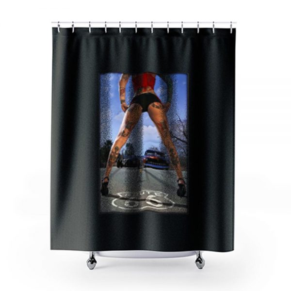 Route 66 Sexy Shower Curtains