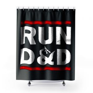 Run D And D Funny Board Game Shower Curtains
