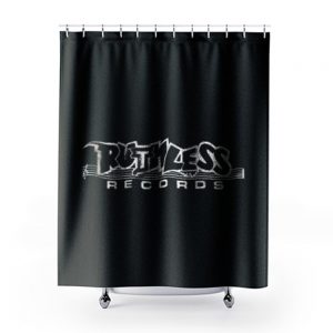 Ruthless Records Logo Shower Curtains