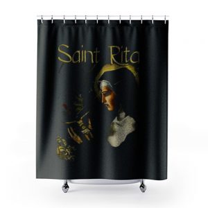 SAINT RITA Catholic Shower Curtains