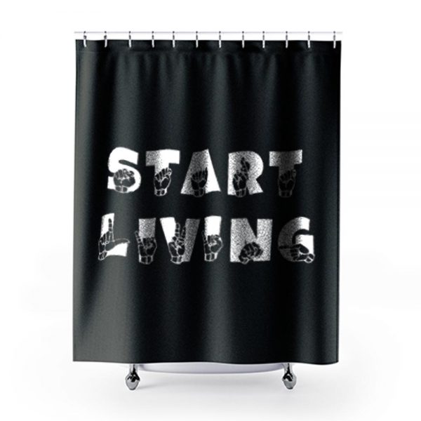 SING TODAY ASL Sign Language Shower Curtains