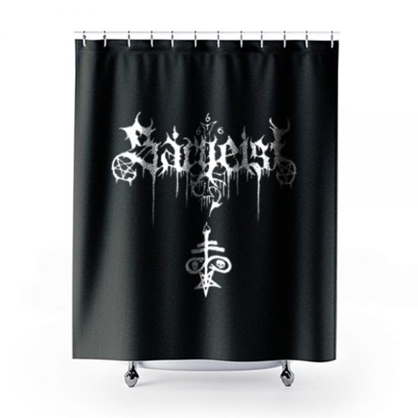 Sargeist Black Metal Shower Curtains