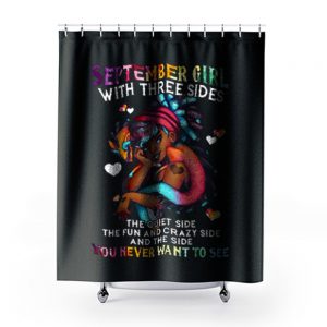 September Girl With Three Sides Shower Curtains