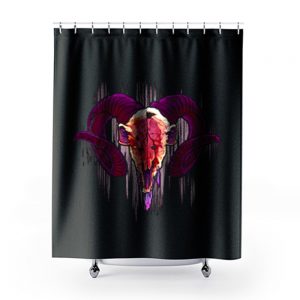 Seriously Strange Ram Shower Curtains