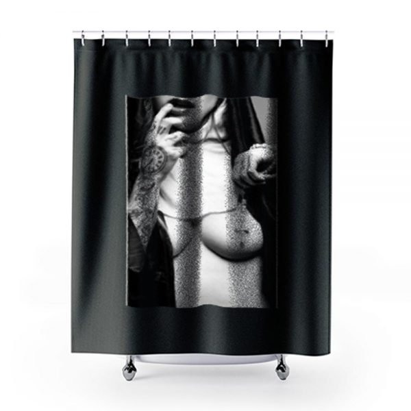 Sexy Nun Cross Tattoo Funny Shower Curtains