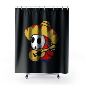 Shy Guy Sombrero Mario Odyssey Shower Curtains