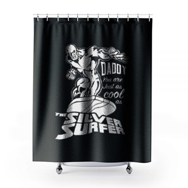 Silver Surfer Shower Curtains