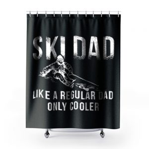 Ski Jumping Dad Skier Dad Shower Curtains