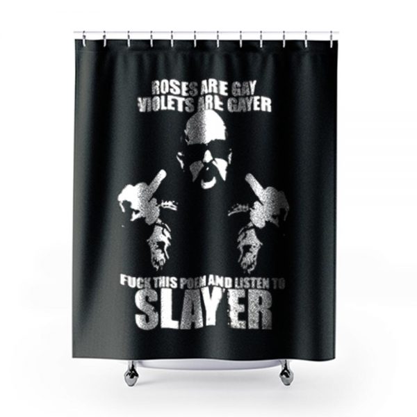 Slayer Slayer thrash metal heavy metal metallica Anthrax Megadeth Shower Curtains