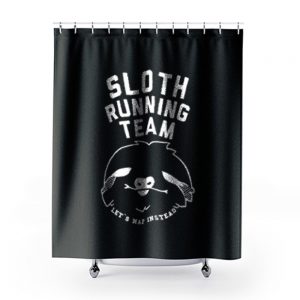 Sloth Running Team Shower Curtains
