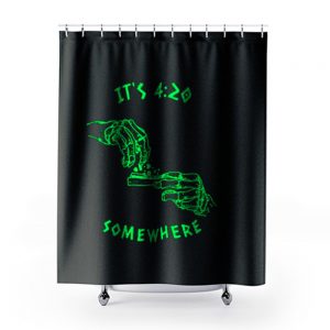 Smoking Weed Shower Curtains