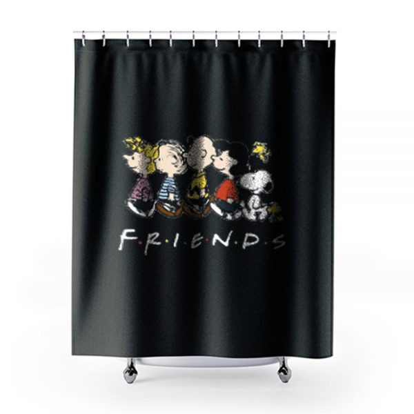 Snoopy My Peanuts My Family My Friends Shower Curtains