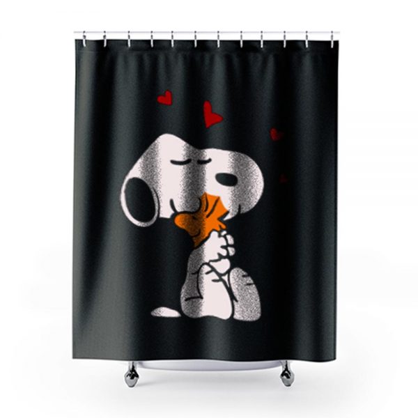 Snoopy and Woodstock Shower Curtains
