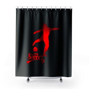 Soccer Spirit Shower Curtains