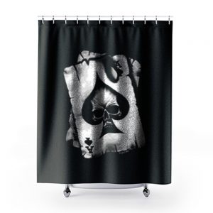 Spade Skull Cards Shower Curtains
