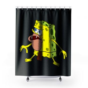 Spongeboob Funny Jurasic Time Shower Curtains