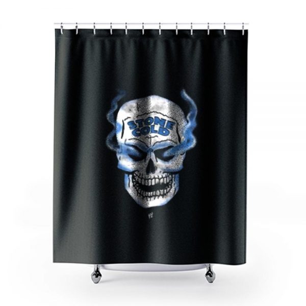Stone Cold Steve Austin Smoking Skull Shower Curtains