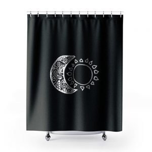 Sun And Moon Shower Curtains