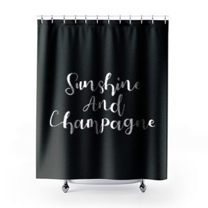 Sunshine And Champagne Shower Curtains