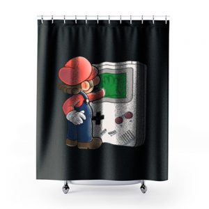 Super Mario Brothers Gameboy Shower Curtains