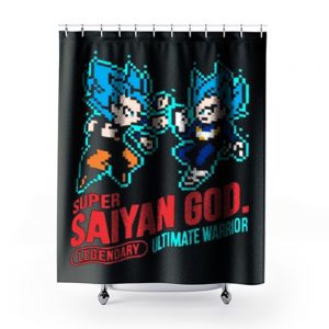Super Saiyan God Dragon Ball Vintage Shower Curtains