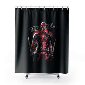 Superhero Comic Deadpool Shower Curtains