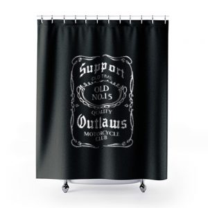 Support Your Local Outlaws Biker Motorcycle Mc Shower Curtains