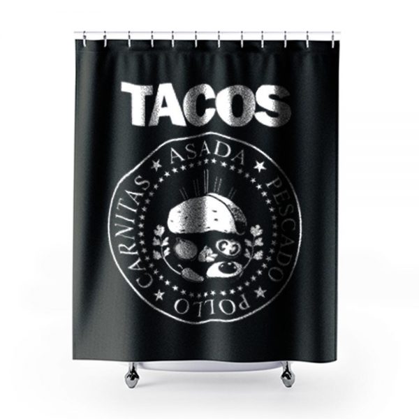 TACOS Ramones Shower Curtains