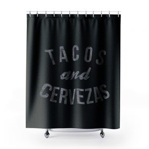 Tacos Cervezas Shower Curtains