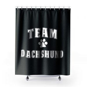 Team Dachshund Dachshund Lover Shower Curtains