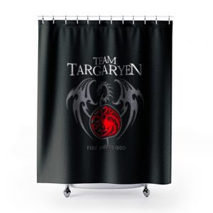 Team Targaryen Fire And Blood Shower Curtains
