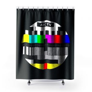 Test Pattern Television Shower Curtains