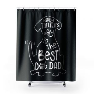 The Best Dog Dad Shower Curtains