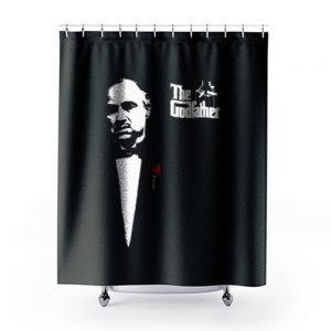 The Godfather 1972 Movie Don Corleone Long Sleeve Shower Curtains