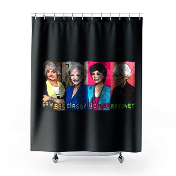 The Golden Girls Savage Shower Curtains