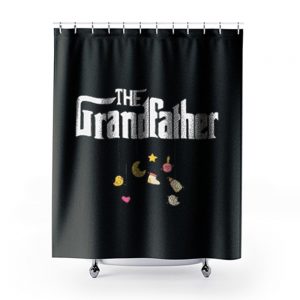 The Grandfather Granddad Baby Pregnancy Announcement First Time Grandpa Shower Curtains