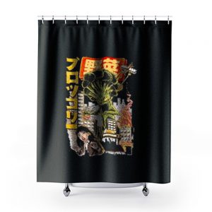 The Monster Is Coming Shower Curtains