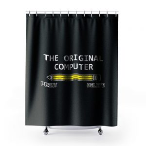 The Original Computer Pencil Shower Curtains