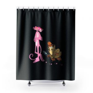 The Pink Panther Cartoon Shower Curtains