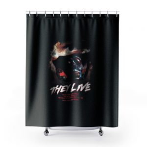 They Live Horror Movie Shower Curtains