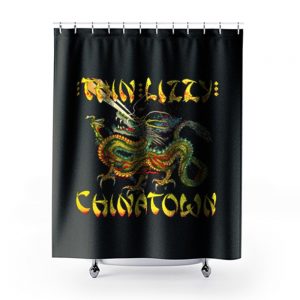 Thin Lizzy Chinatown hard rock Shower Curtains