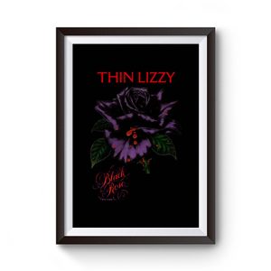 Thin Lizzy black rose Premium Matte Poster