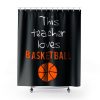 This Teacher Loves Basketball Shower Curtains